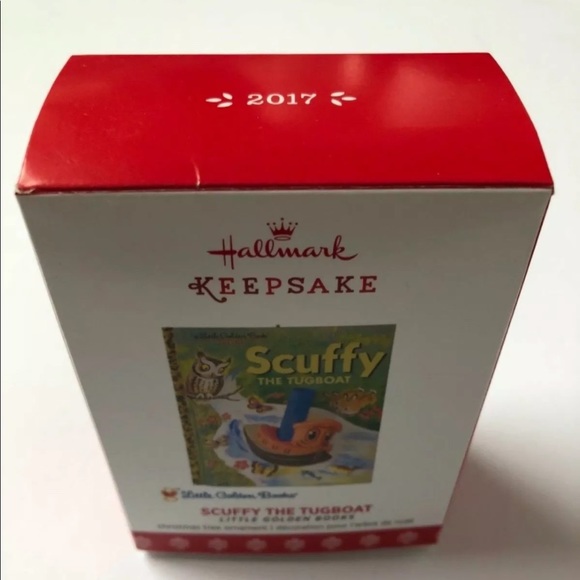 Hallmark Christmas Tree Ornament SCUFFY Tugboat Golden Books Retro Design - Picture 4 of 10